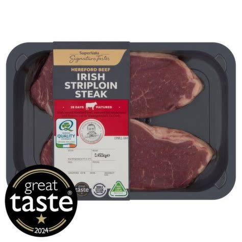 Signature Tastes Hereford Beef Irish Striploin Steak 450 G