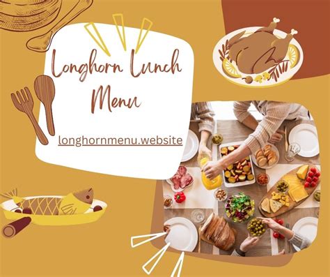 Longhorn Lunch Menu Updated 2024