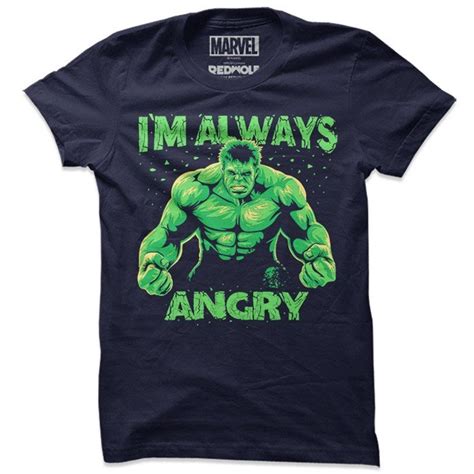 Marvel Comics Hulk Im Always Angry T Shirt