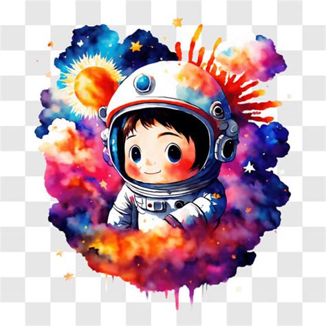 T L Charger Explorer L Univers Avec Un Astronaute De Dessin Anim Png