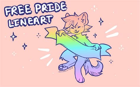 Free Use Pride Lineart By Neonthekittie On Deviantart Flag Drawing