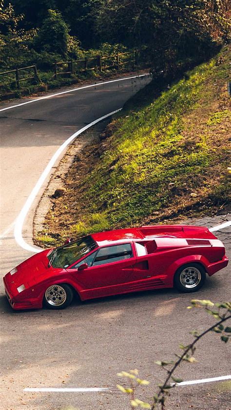 America Coche Clasico Countach Lamborghini Rojo Esports