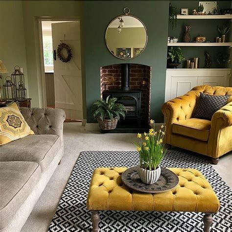 Green Works With All Colours Loving The Mustard Velvet With Fandb Greens