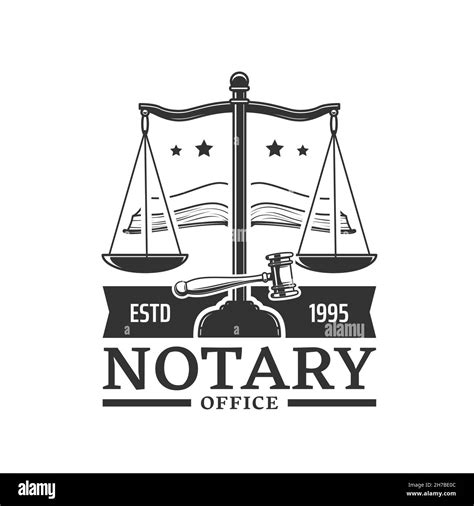 Notary Service And Attorney Office Icon Lawyer Agency Notary Firm