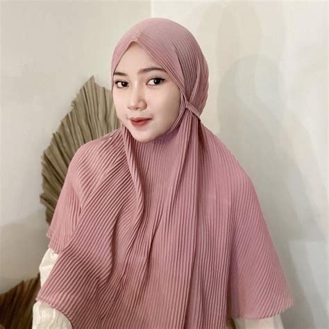 Ready Stock Malaysia Bergo Maryam Pleated Khimar Wolfis Hijab Tudung