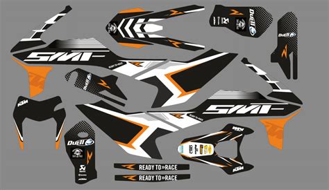 Graphic Kit KTM 690 SMCR 2019 2024 SMF Kitdeco Moto Fr