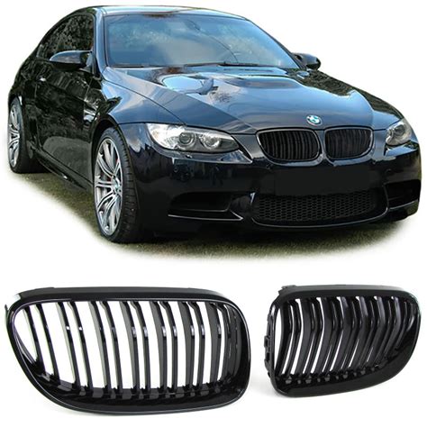 Calandre Noire Brillante Double Barre Bmw E E