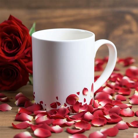 Premium Photo Valentines Day Mug Mockups White Coffee Mug