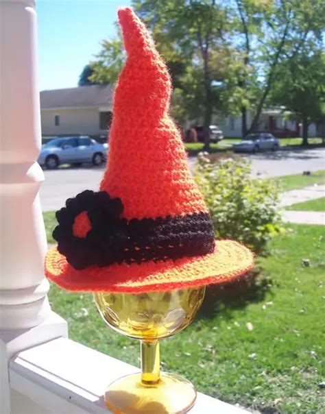 Newborn Witches Hat Crochet Pattern Weave Crochet