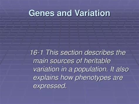 Ppt Genes And Variation Powerpoint Presentation Free Download Id353472