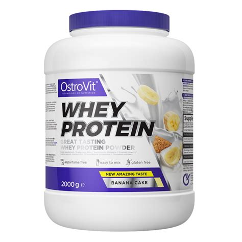 Протеин OstroVit Whey Protein 2000 грамм 2 кг — купить недорого в Москве