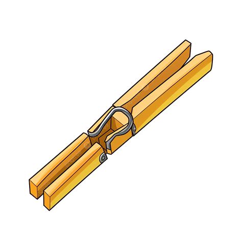 Clothespin Png Illustration Amber Brown Clamp Png Transparent Image