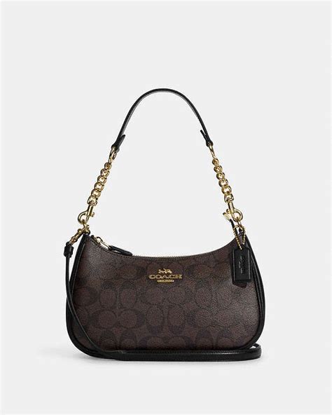 Teri Shoulder Bag In Signature Canvas COACH OUTLET In 2024 Shoulder