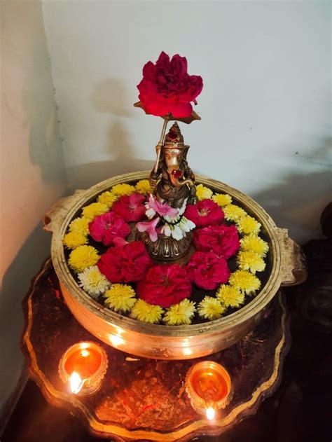 Vinayagar images | Diwali decorations at home, Traditional wedding ...