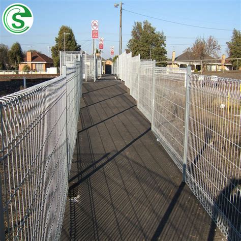 High Defensive Roll Top Security Welded Fence Singapore Brc Welded Mesh