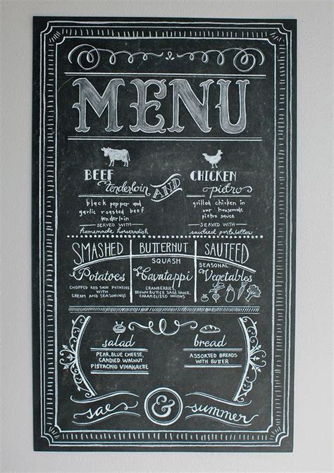 Pin by Belinda Teo on ЦК new menu Chalk menu Chalkboard lettering