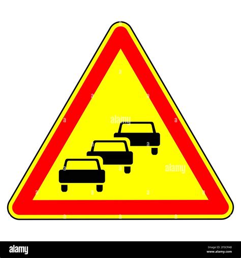 Congestion Warning Stock Vector Images Alamy