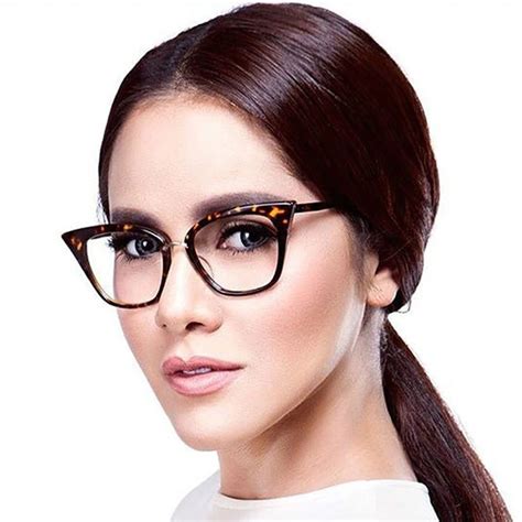 Elegant Cat Eye Women Eyeglasses 11 Colors Clear Lens Spectacle Frame