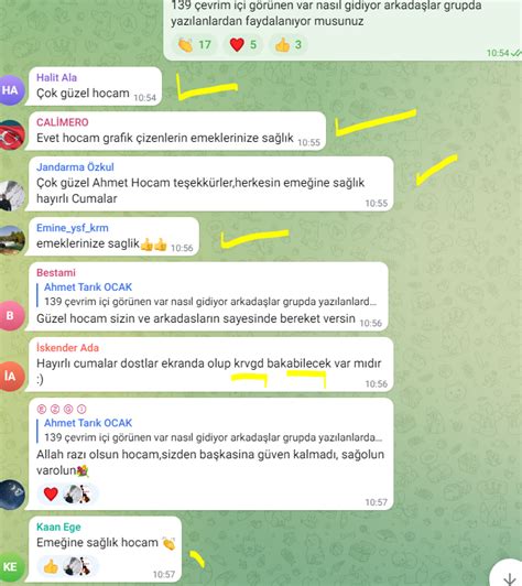 A Tarık OCAK on Twitter telegram da eğitim alan arkadaşlarımız ile