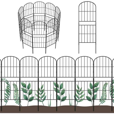 Oumilen Decorative Garden Fence No Dig Fencing 37 5 In H X 10 Ft L