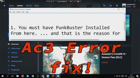 Assassin S Creed Iii Punkbuster Service Error Easy Fix Read