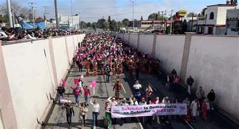 Aun Con Grados De Temperatura En Saltillo Realizan Marcha Por La