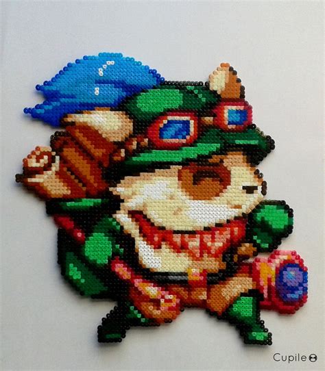 Teemo League Of Legends Perler Bead Art Hama Beads Patterns