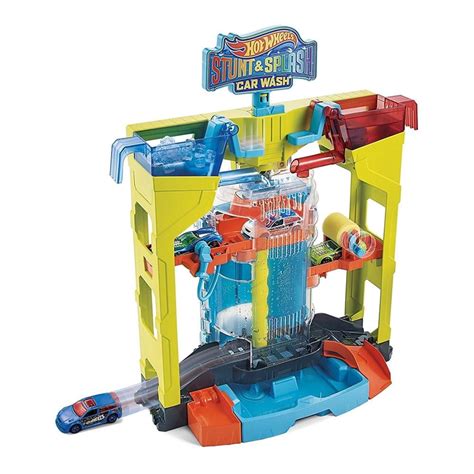 Pista De Juguete Hot Wheels Playsets Autolavado De Acrobacias Bodega Aurrera En L Nea