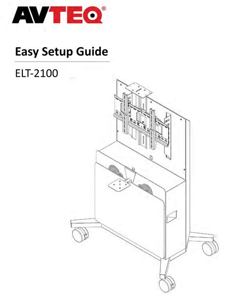 Avteq Elt 2100 Easy Setup Manual Pdf Download Manualslib