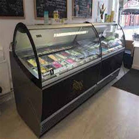 Air Cooling Ice Cream Freezer Counter Showcase Ice Cream Fridge Gelato