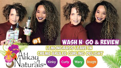 Alikay Naturals Series 1 Lemongrass Leave In And Creme Brulee Curling Delight Wash N Go