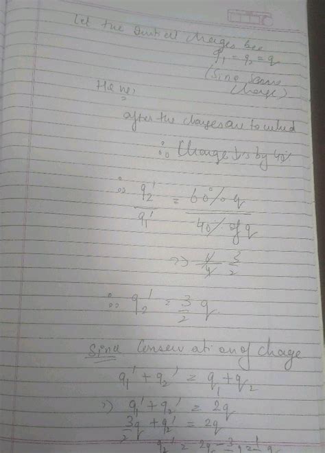 Two Equally Charged Small Balls Placed At A Fixed Distance Experience A Force F A Similar