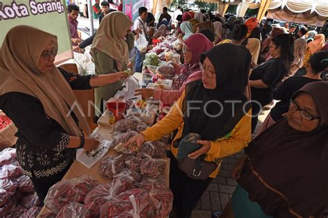 Bazar Gerakan Pangan Murah Di Banten Antara Foto