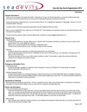 Fillable Online 2014 Sea Devil Registration Form TeamUnify Fax Email