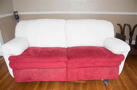 How To Reupholster A Couch Without Removing The Old Fabric A Butterfly House