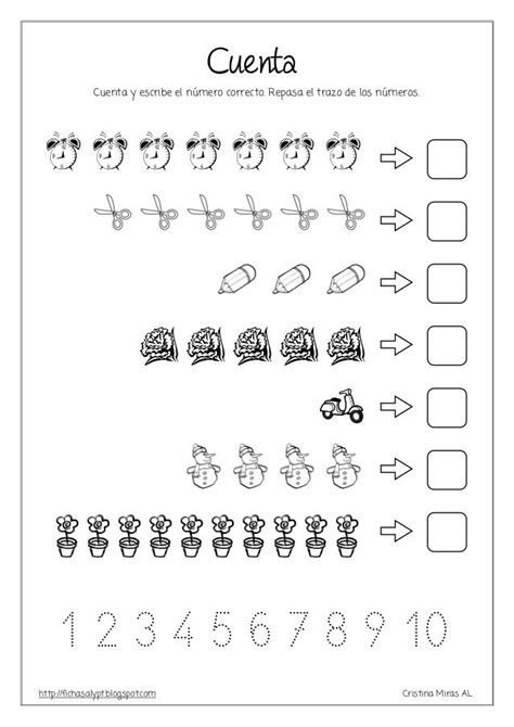 Actividades Para Enseñar Los Numeros Del 1 Al 10 En Preescolar Cómo Enseñar