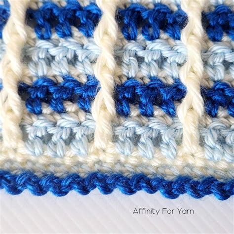 Block Stitch Crochet Baby Blanket - Affinity For Yarn