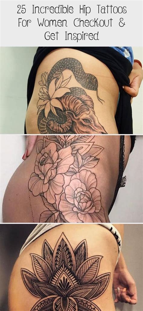 Amazing Female Hip Tattoos Designs Ideas