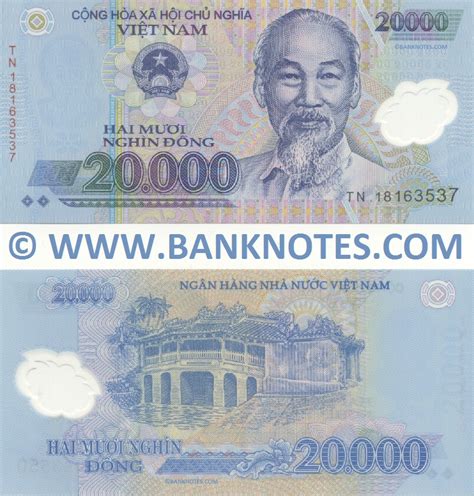 Viet Nam 20000 Dong 2006-19 - Vietnamese Currency Bank Notes, Asian ...