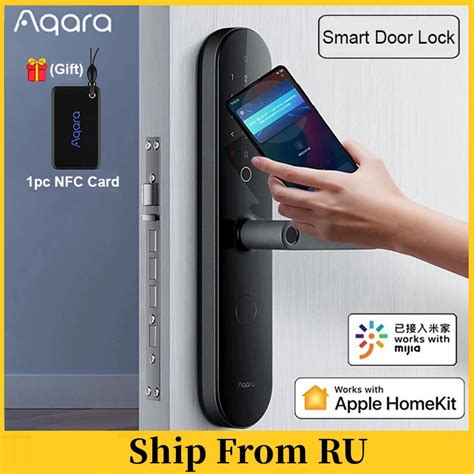 Aqara N200 Smart Lock Fingerprint Door Locks Bluetooth Password Nfc Unlock Smart Door Lock Work