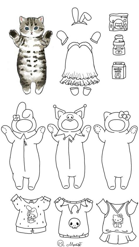 Pin By Mun On Hi Paper Doll Template Paper Doll Printable