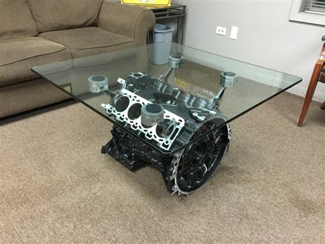 V8 Engine Block Table