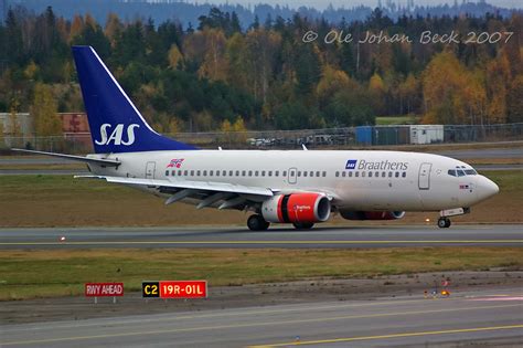 SAS Norge B737 783 LN RNN At ENGM OSL 14 10 2007 Boeing 73 Flickr