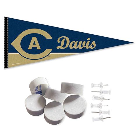 uc davis aggies banner pennant  tack wall pads state street products