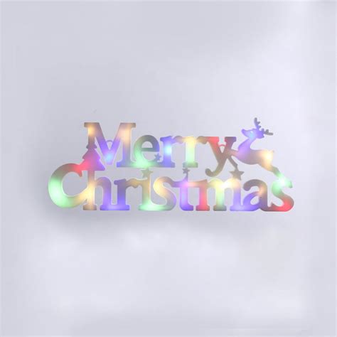 Battery Operated Merry Christmas Sign — lightsuponline