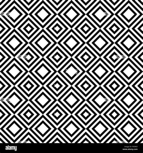 Seamless Black And White Square Pattern Stock Vector Image And Art Alamy