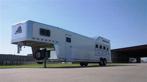 Gooseneck Slant Reverse Load Aluminum Horse Trailer Elite Custom