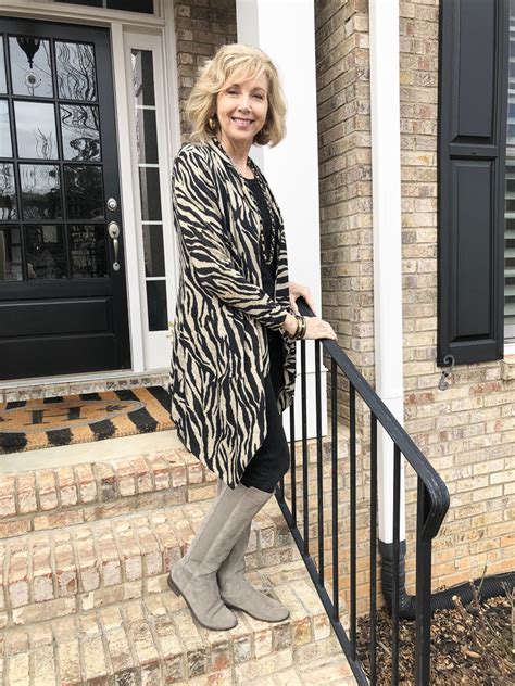 Fashion Over 50 Boots And Cardigans Southern Hospitality