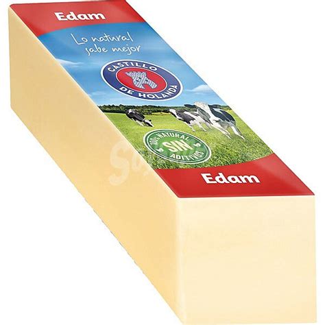 Castillo De Holanda Queso Edam En Barra 100 Gramos