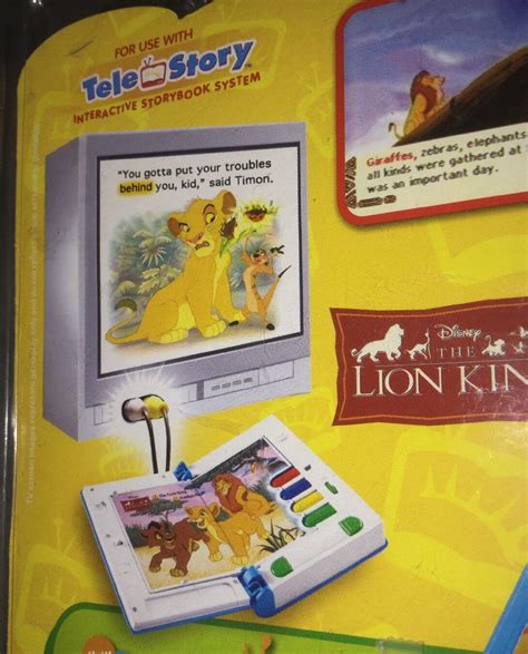 The Lion King And Simba’s Pride Telestory Book Cartridge Interactive Read Along Ebay